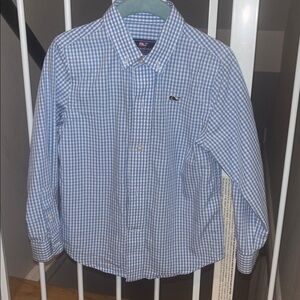 Vineyard Vines Gingham Button Down Long Sleeved Shirt Little Boy Size 3T